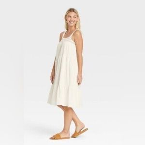 Universal Thread White Midi Dress